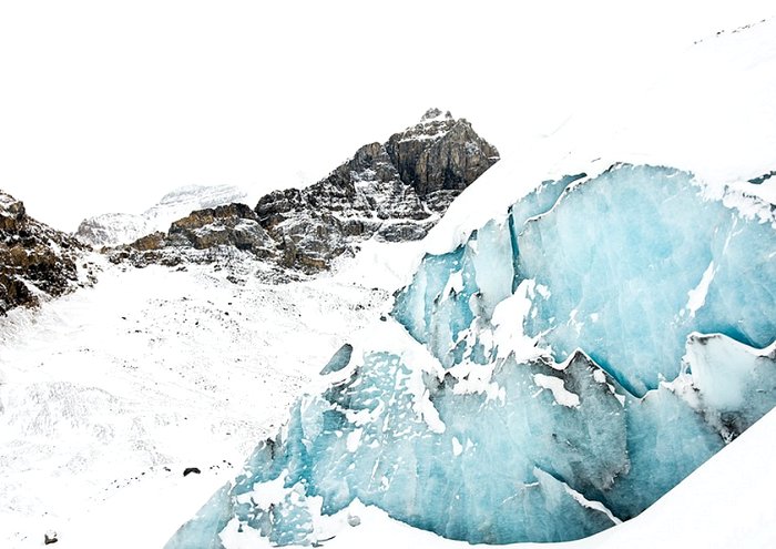 Glaciers Crevasse Mountains Snow Ice Alps Blue 